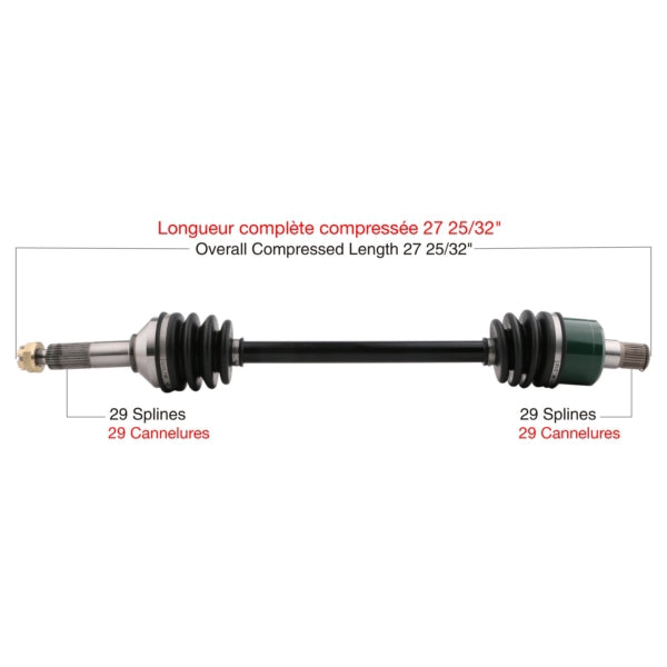AXLE COMPL KAWA TRAKMOTIVE
