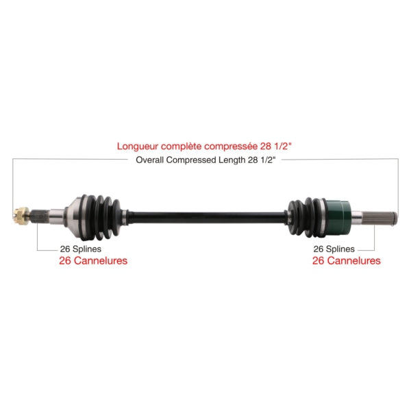 AXLE COMPL KAWA TRAKMOTIVE