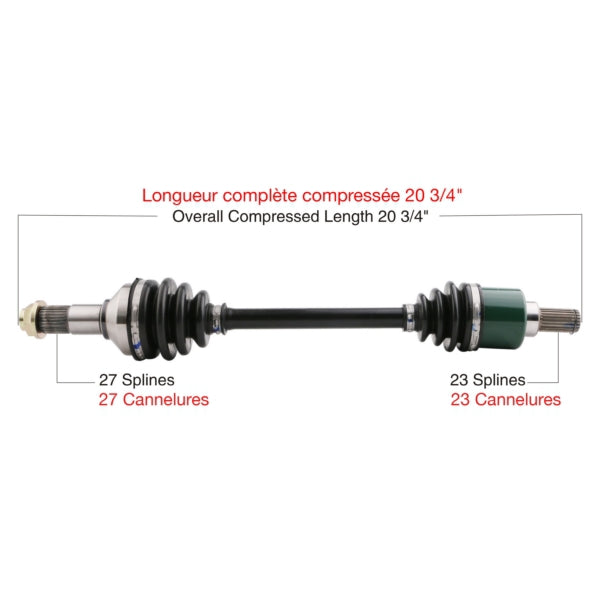 AXLE COMPL YAM TRAKMOTIVE
