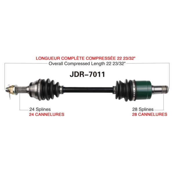AXLE COMPL JDEERE TRAKMOTIVE