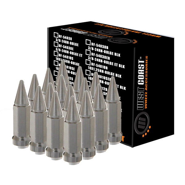 LUG NUT 12MMX1.25 SPIKE CH QTY16 WCA
