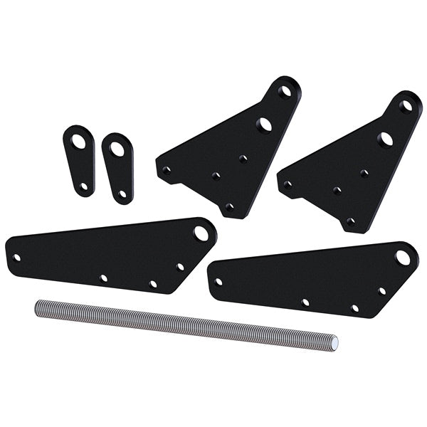 Snow Plow Adapter Tubes - 4" Positive UTV SQ Push Tube Leveling Kit