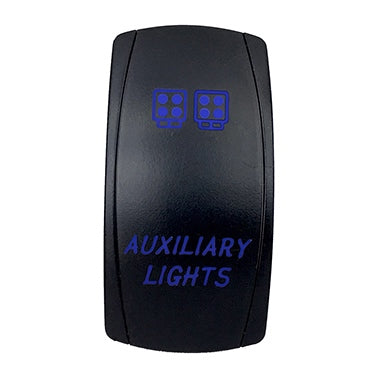 SWITCH ROCKER 5 PINS AUXILIARY LIGHTS BL