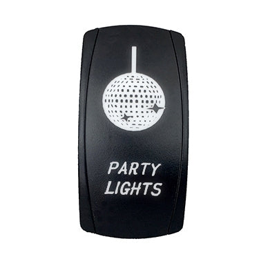 SWITCH ROCKER 5 PINS PARTY LIGHTS WH