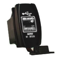 SWITCH ROCKER 2 PINS USB SWITCH MTG WH