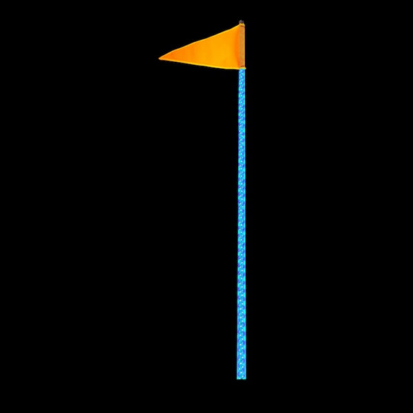 LIGHT WHIP LED 6" RGB SINGLE QUAKELED
