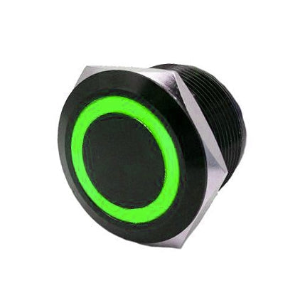 SWITCH FLUSH MOUNT MOMENTARY BK/GR