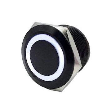 SWITCH FLUSH MOUNT ON/OFF BK/WH QUAKELED