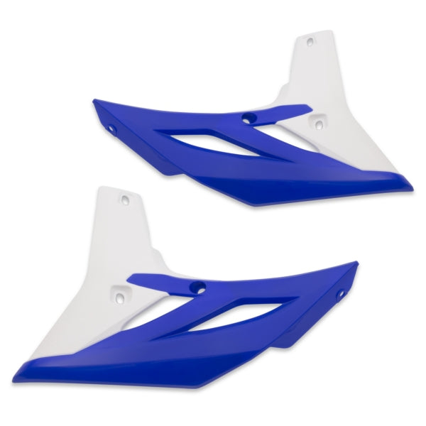 RADIATOR SCOOPS BL/WH YAM POLISPORT