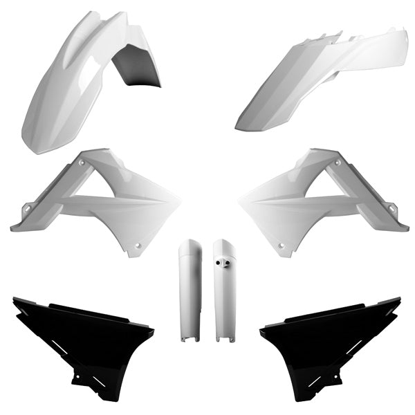 PLASTIC KIT COMP WH/BK/WH GASGAS