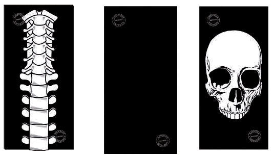 NECK & HEAD TUBE COMFY SKELETON OXFORD