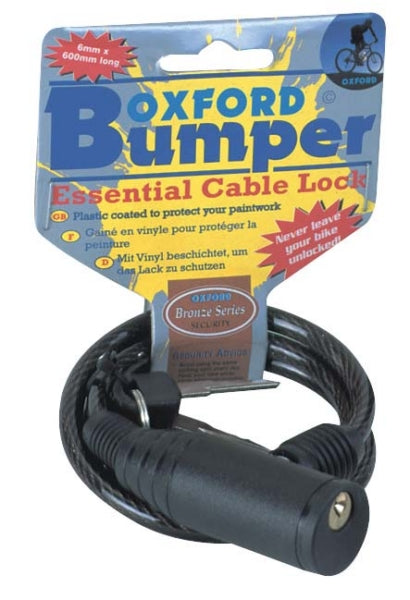 CABLE LOCK  600X6MM BUMPER OXFORD