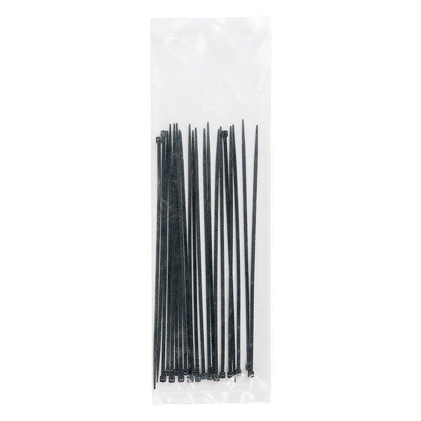 CABLE TIES 2.7X200MM BK QTY100 KIMPEX