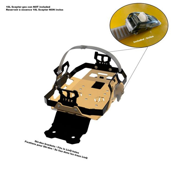 Fuel Pack Brackets - Gas can bracket kit