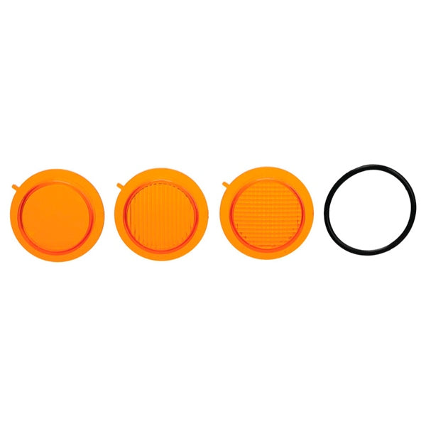 Light replacement lenses - Amber lens kit 2" Mojave Tiger Lights with O-Ring