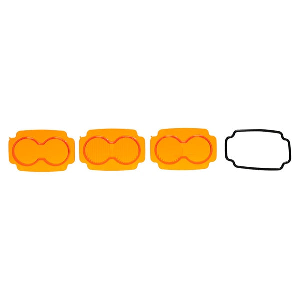 Light replacement lenses - Amber lens kit 2"X3" Mojave Tiger Lights with O-Ring