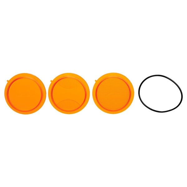 Light replacement lenses - Amber lens kit 3" Mojave Tiger Lights with O-Ring
