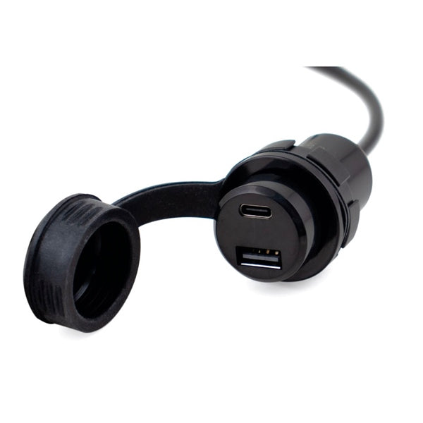 Power Plugs - Dual Port USB Charger - Quick charge type C & A adaptor