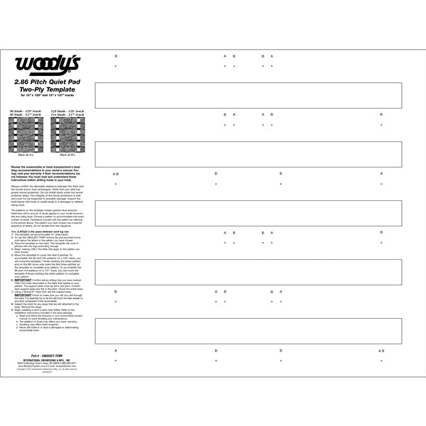 Templates - 286 Quiet Pad Template
