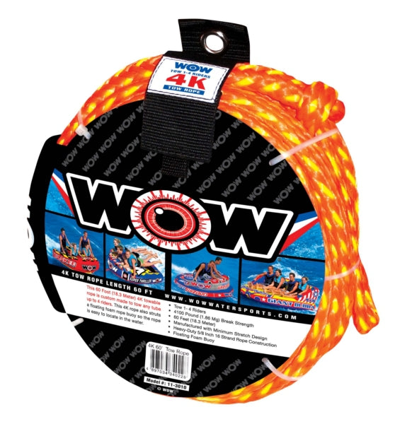 Watersport Ropes - 4K, 60', Watersport Tow Rope