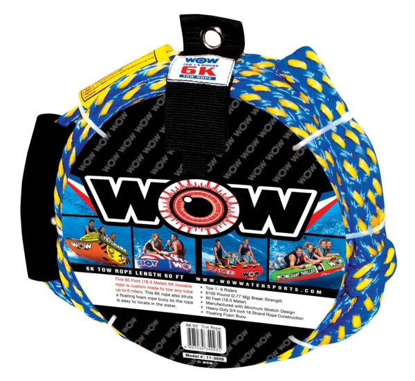 Watersport Ropes - 6K, 60', Watersport Tow Rope