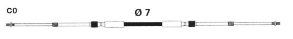 Steering and Control Cables - Universal 33C Control Cable - Mach 0