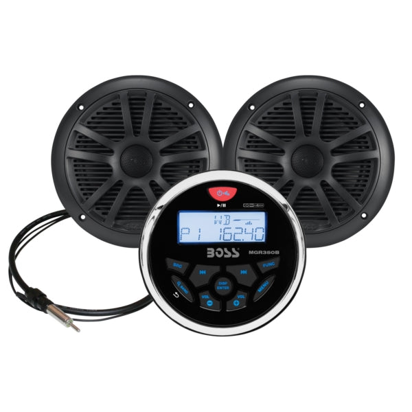 Audio Systems - Audio Receiver Kit with Speaker Black