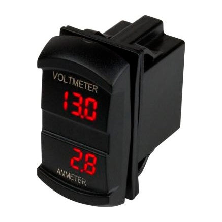 Dashboards - Dual Volt/Amp Meter Rocker Switch Style