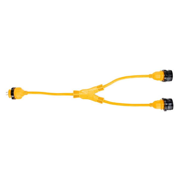 Power Cords - PowerGrip Marine – Y Adapters - 30-Amp Locking/2 X 30AF Locking