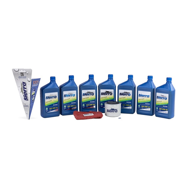 Oils - Oil Change Kit, Mercury 25W-40