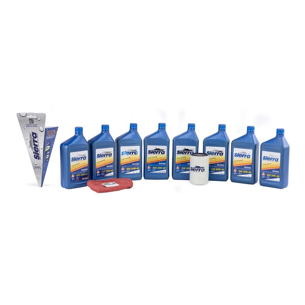 Oils - Synthetic Oil Change Kit, Mercury 25W-40