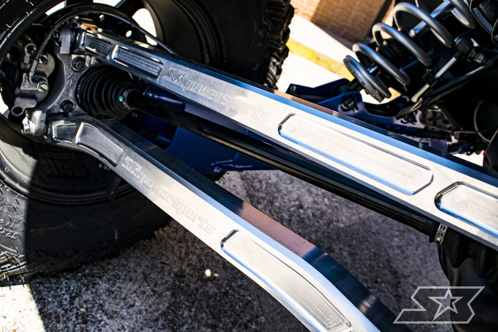 POLARIS RZR XP TURBO S HD HIGH CLEARANCE BILLET ALUMINUM RADIUS RODS BY S3