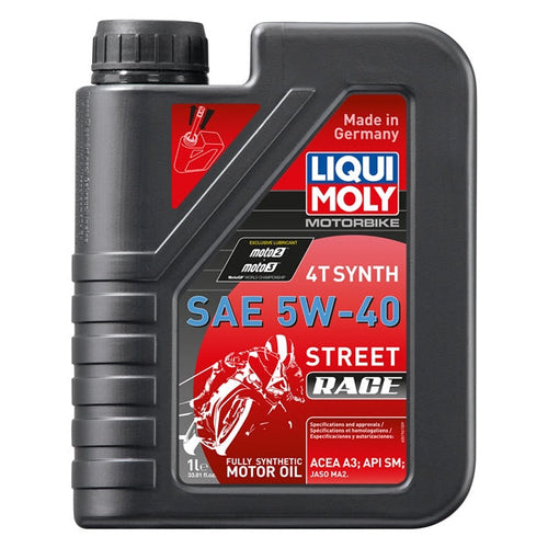 Load image into Gallery viewer, Liqui Moly 4T Synth Street Race Motor Oil
