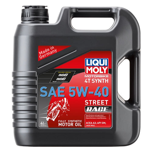 Load image into Gallery viewer, Liqui Moly 4T Synth Street Race Motor Oil
