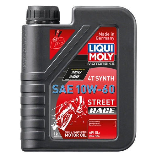 Load image into Gallery viewer, Liqui Moly 4T Synth Street Race Motor Oil
