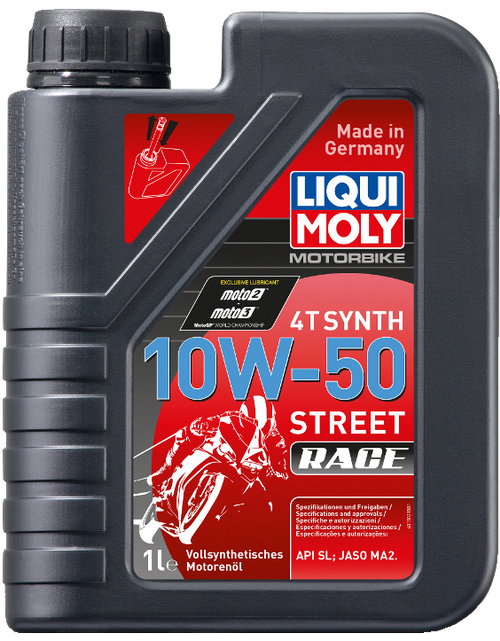 Load image into Gallery viewer, Liqui Moly 4T Synth Street Race Motor Oil
