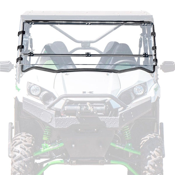 Super ATV Flip Down Windshield Fits Kawasaki  Part# FDWSKTRX470