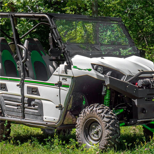 Load image into Gallery viewer, Super ATV Flip Down Windshield Fits Kawasaki  Part# FDWSKTRX470
