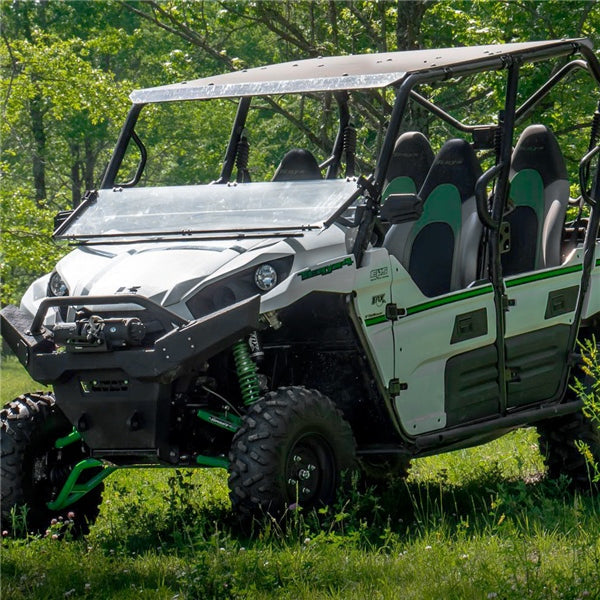 Super ATV Flip Down Windshield Fits Kawasaki  Part# FDWSKTRX470