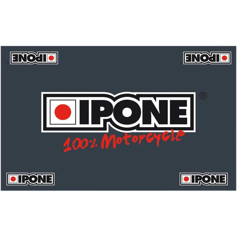 IPONE FLOOR CARPET GREY/WHITE/RED with Logo  Part # 850085