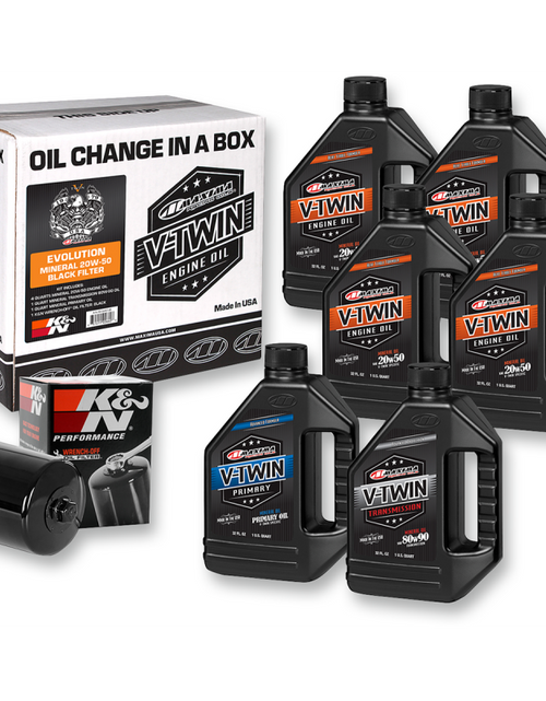 Load image into Gallery viewer, Maxima Racing Oils V-TWIN OIL MIN. BLACK FILTER EVO (KIT)
