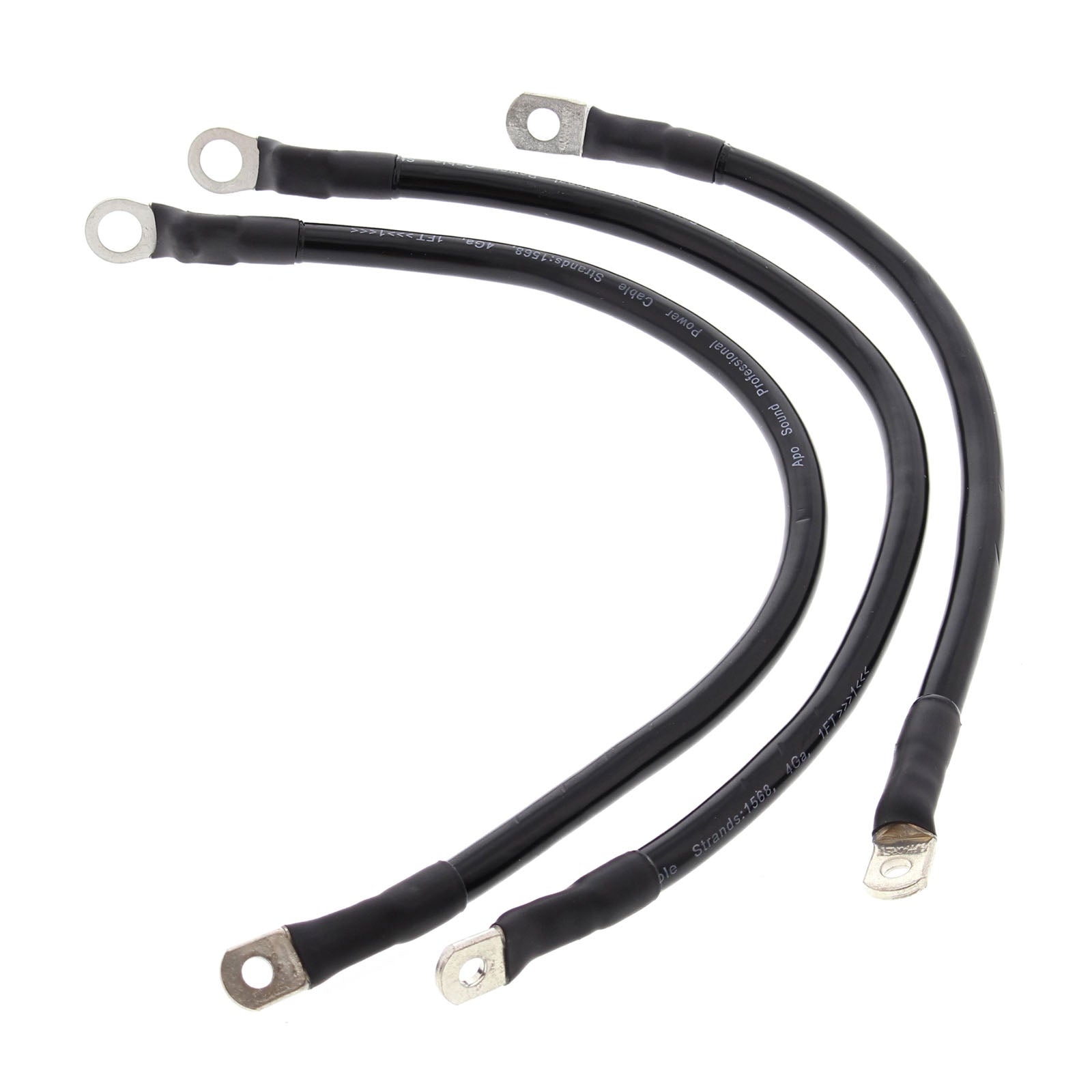 Battery Cable Kit - Black. Fits FXR 1982-1988.