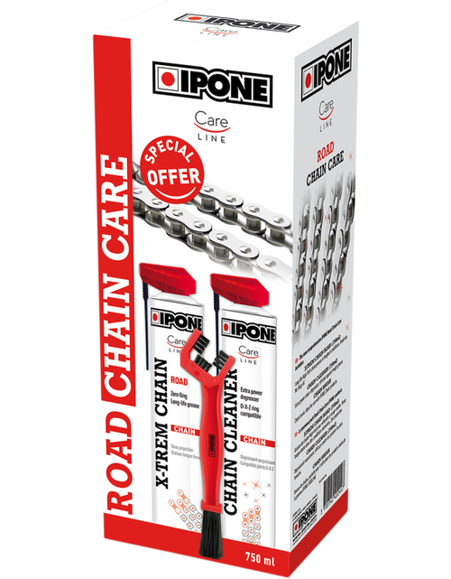 Load image into Gallery viewer, IPONE CHAIN ROAD PACK 3PCS KIT (Degreaser/Grease/Brush)  Part # 800736
