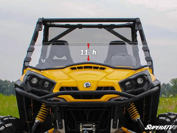 Can-am commander half windshield