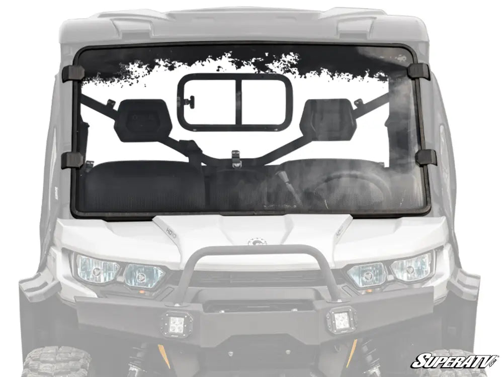 Can-am defender scratch resistant full windshield