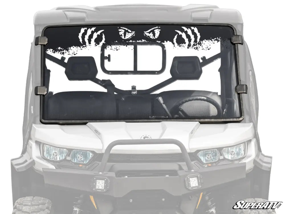 Can-am defender scratch resistant full windshield