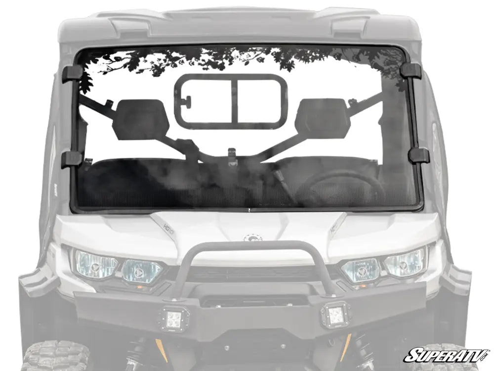 Can-am defender scratch resistant full windshield