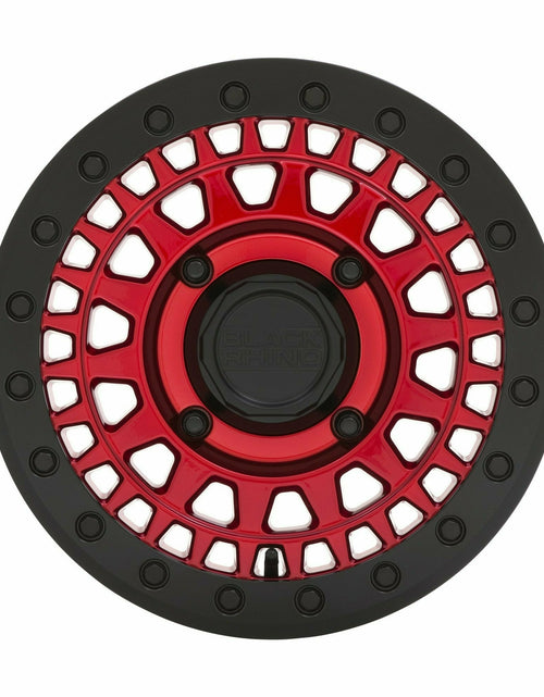 Load image into Gallery viewer, Black Rhino Parker Beadlock UTV Wheel (Red/Black)
