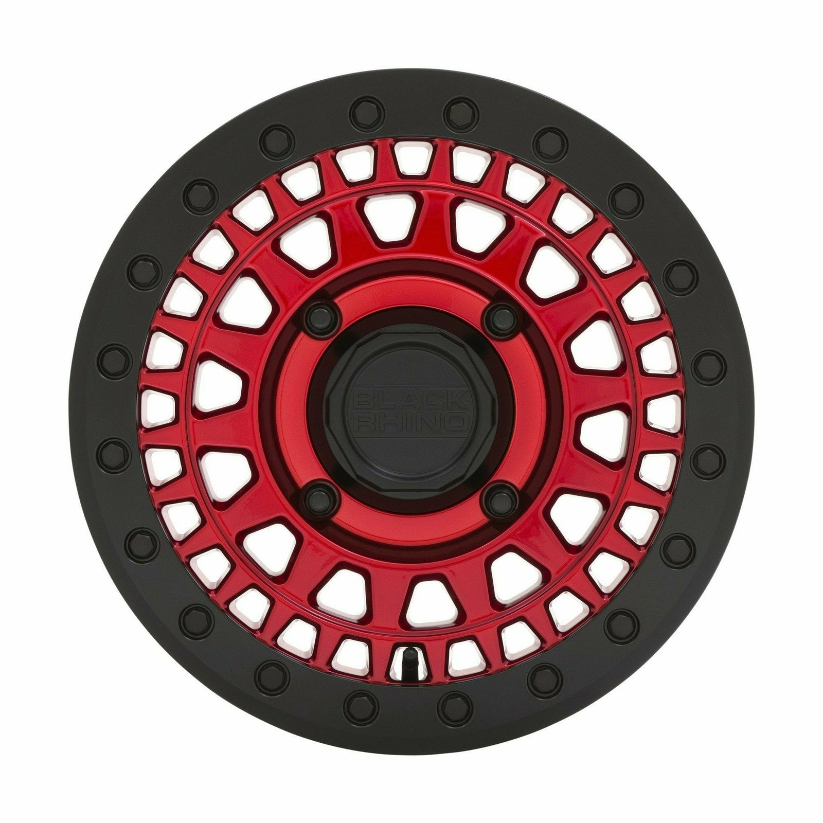 Black Rhino Parker Beadlock UTV Wheel (Red/Black)