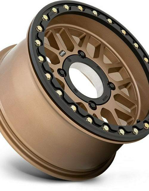 Load image into Gallery viewer, KMC KS235 Grenade Beadlock Wheel (Satin Bronze)
